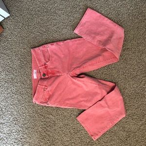 Ann Taylor Loft, pink jeans, size 25